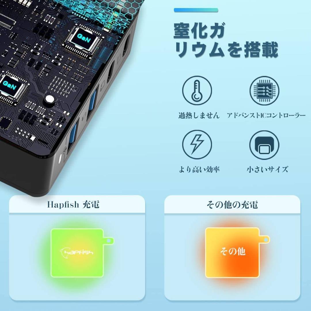 急速充電器 超小型 Type-Cケーブル付属 幅広い互換性