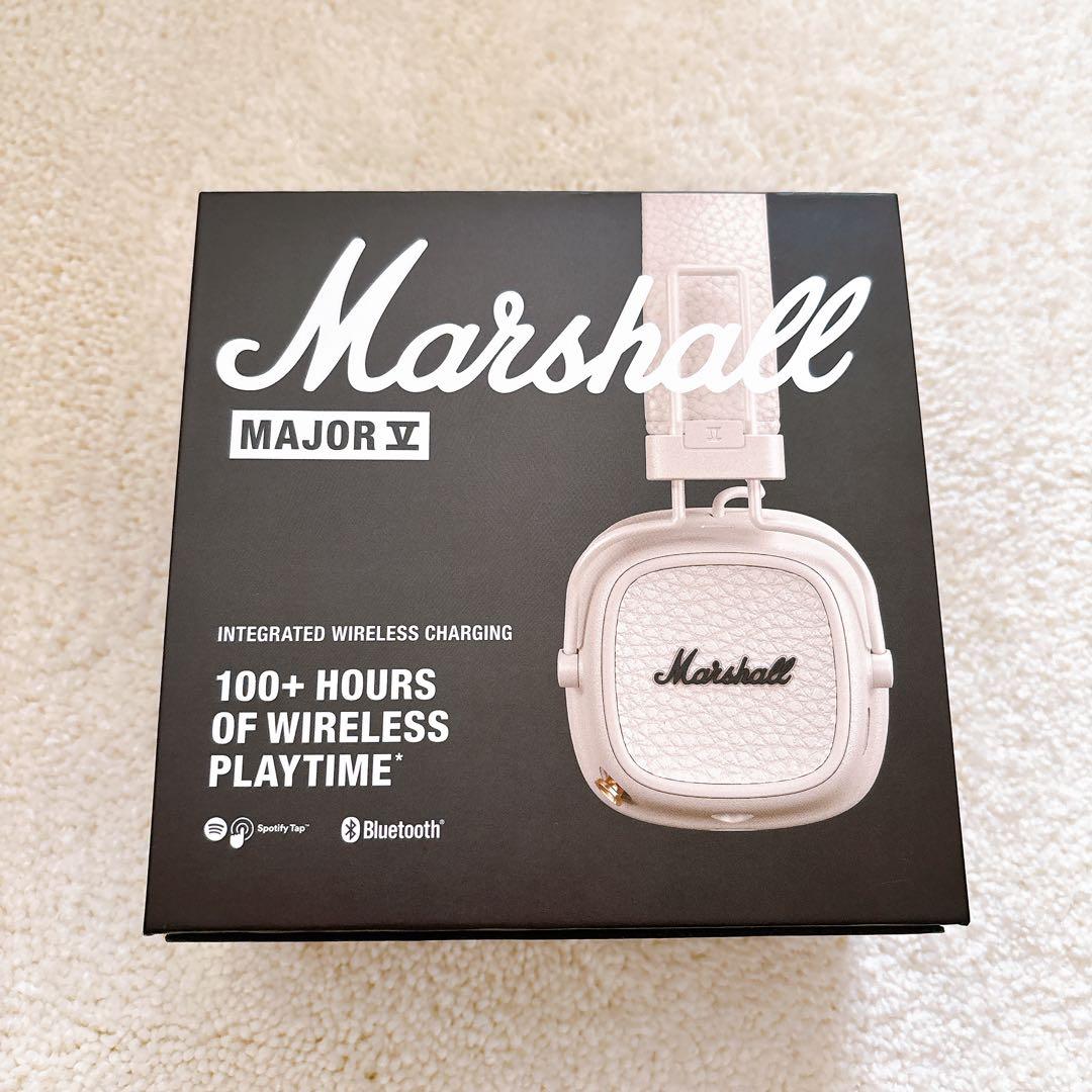 Marshall Major V ワイヤレスヘッドフォン ホワイト　cream