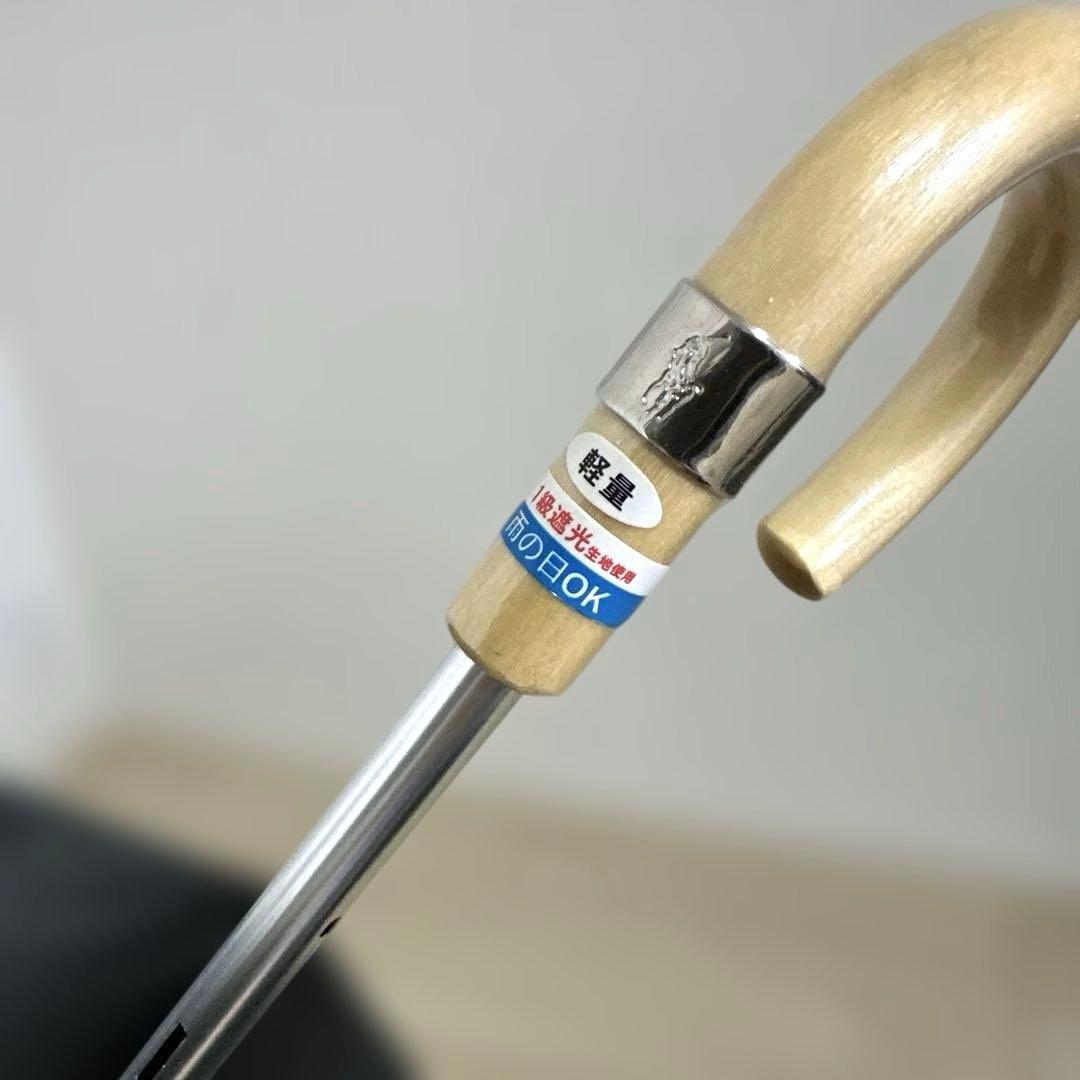 新品未使用タグ付　ポロラルフローレン晴雨兼用長傘 ポロベア　グレイッシュホワイト