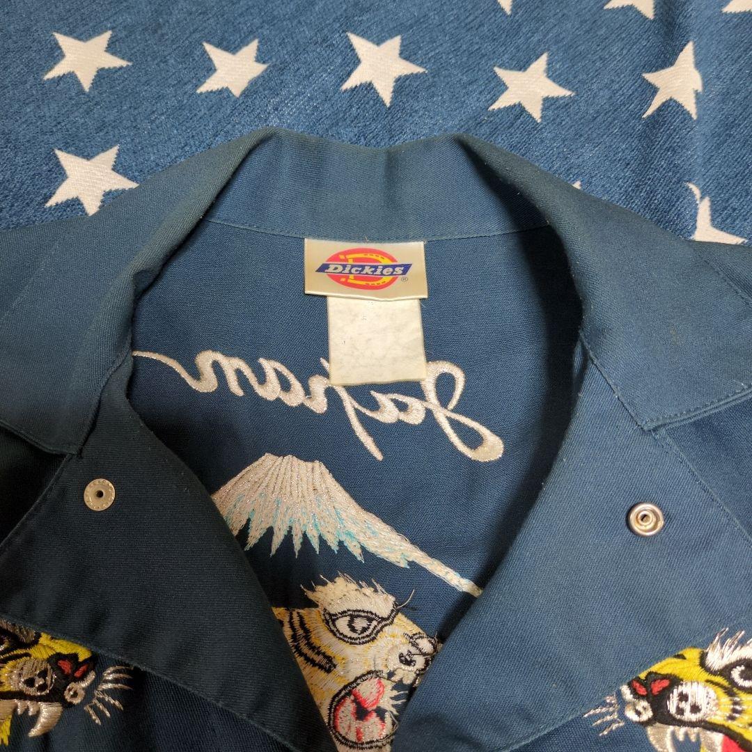 希少、DICKIES 限定トウキョウディッキーズ虎の刺繍ツナギ古着☆