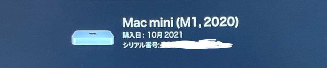 mac mini 2020 m1 メモリ16gb ssd1TB