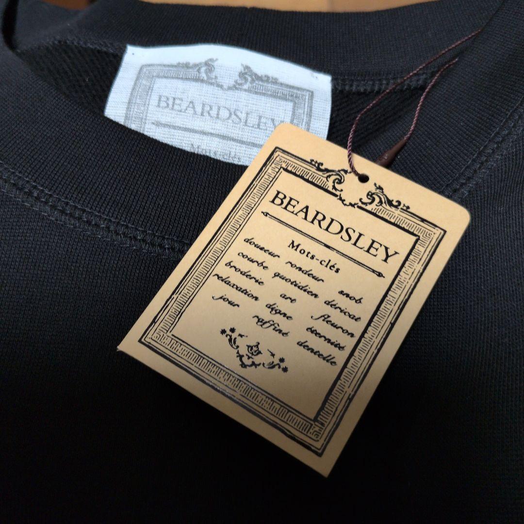 31900円　今季新品タグ付　ビアズリー　裏毛　フレア　ロング ワンピース　黒１