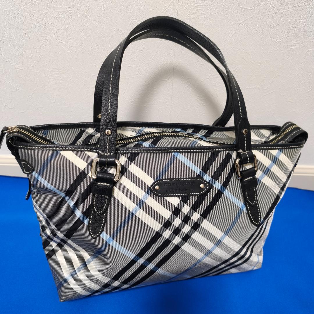 BURBERRY BLUE LABEL チェック トートバッグ