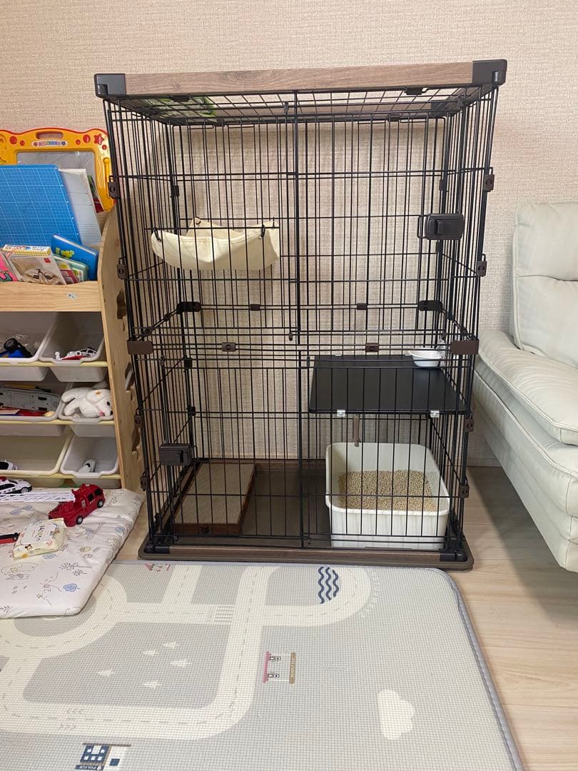 DCMハンモック付きキャットケージ 約120cm