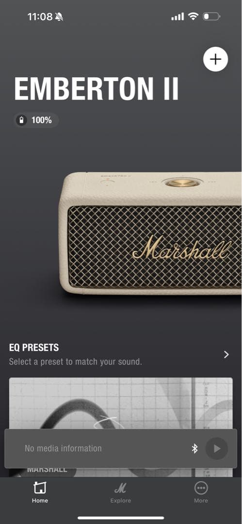 こはく様【美品】正規品　marshall EMBERTON II 動作良好