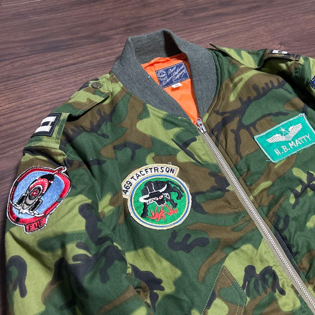 バズリクソンズ　カモフラージュ　フライトジャケット　BR11718 L-2B