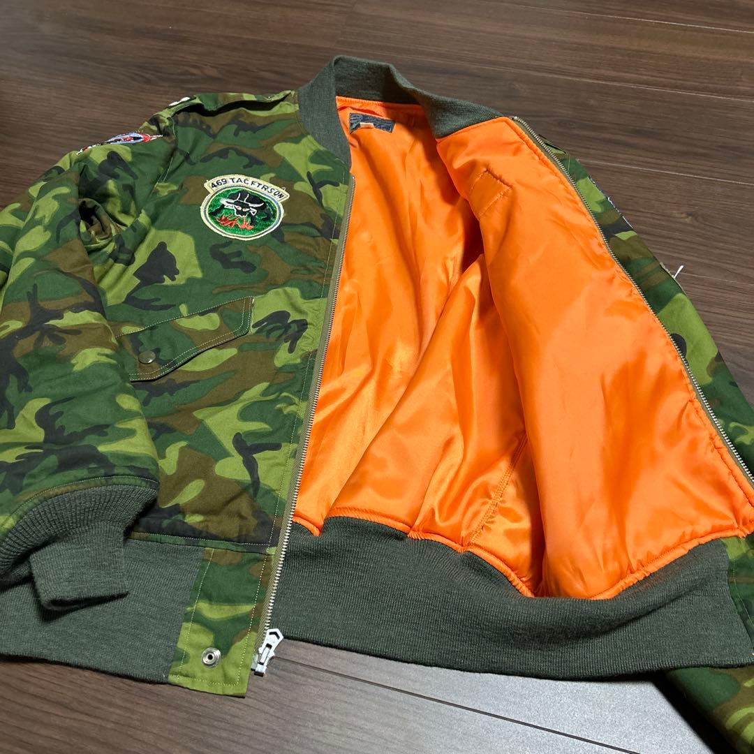 バズリクソンズ　カモフラージュ　フライトジャケット　BR11718 L-2B