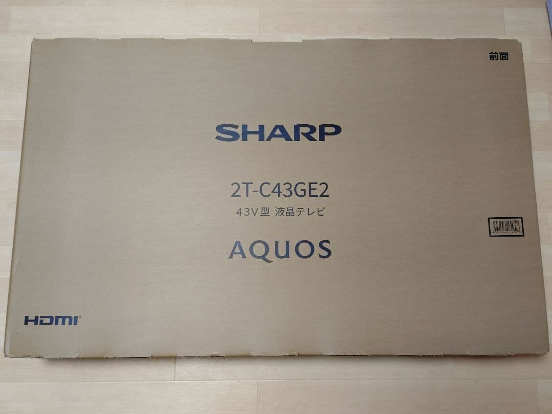 43V型 液晶テレビ / SHARP AQUOS / 2T-C43GE2