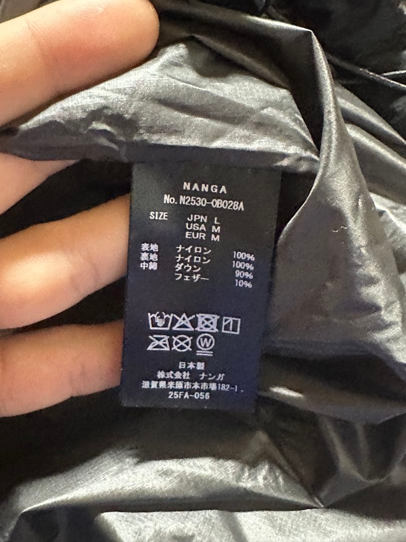 ナンガ／NANGA LITEFORCE DOWN JKT／Lサイズ