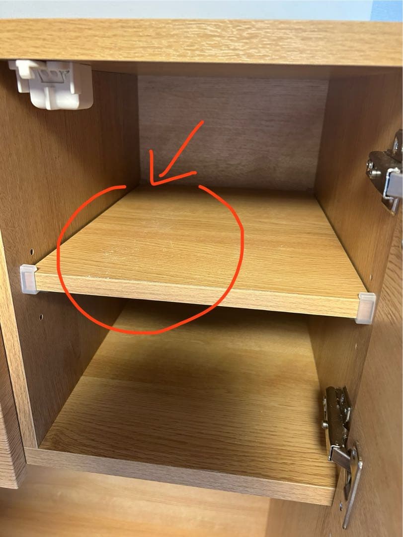 ニトリ　木製食器棚 引き出し付き　梱包・発送頼める便にて送ります♪