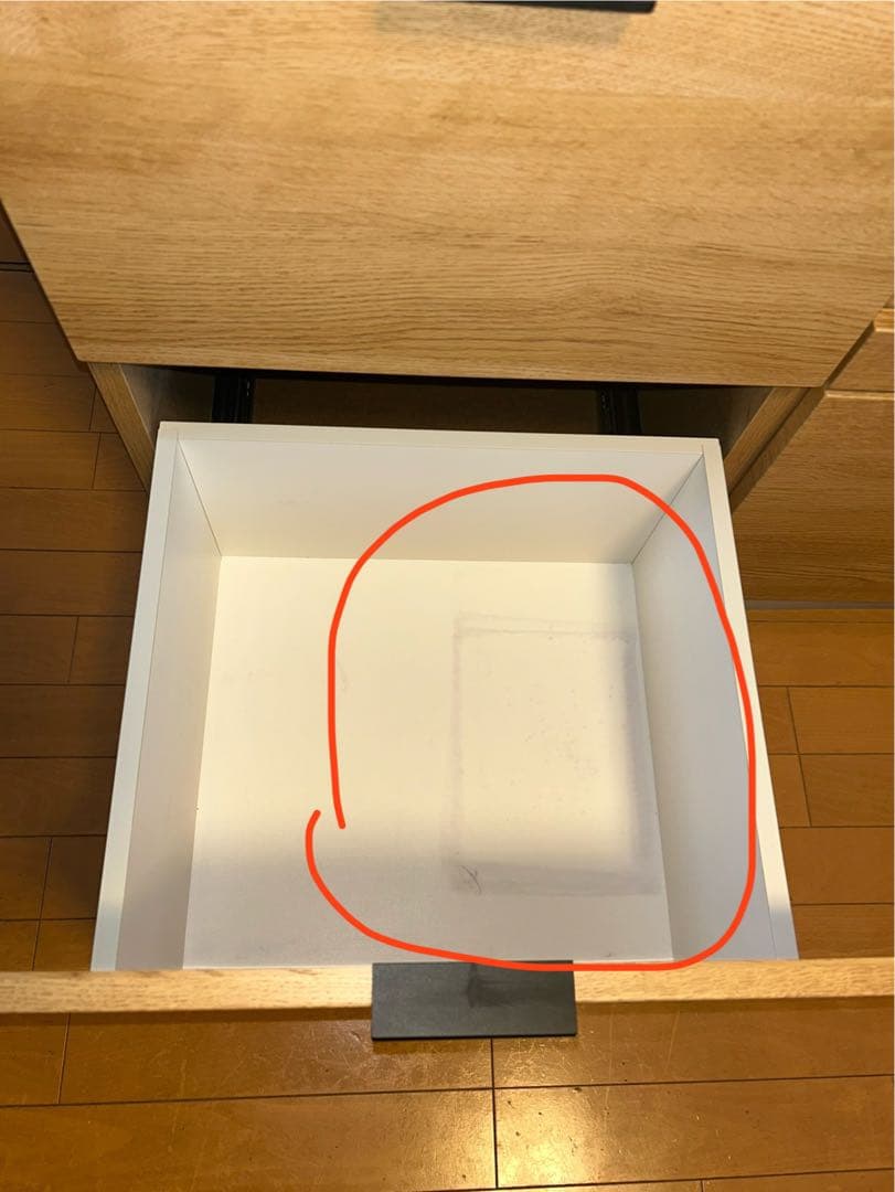 ニトリ　木製食器棚 引き出し付き　梱包・発送頼める便にて送ります♪