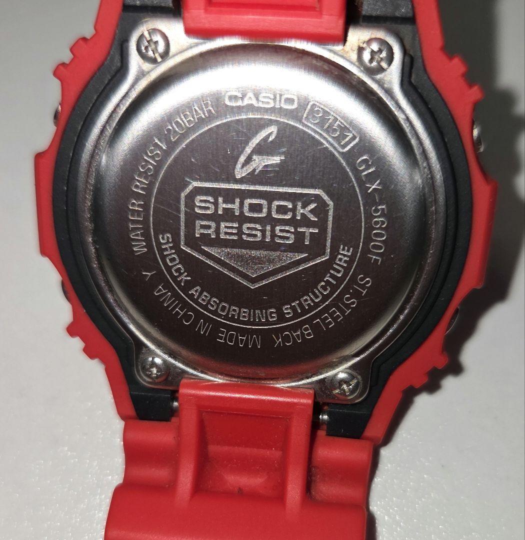 G-SHOCK デジタル腕時計 赤柄付き