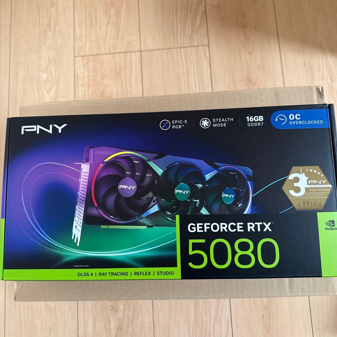 グラフィックボード・グラボ・ビデオカード PNY GEFORCE RTX OC5080 16GB GDDR7