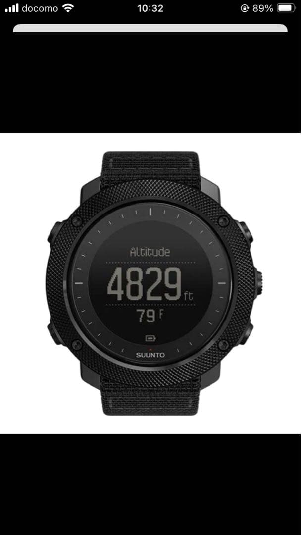 SUUNTO デジタル腕時計 ブラック