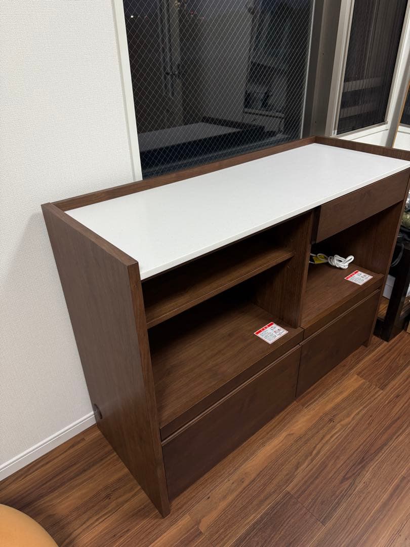 堀田木工 アンアン キッチンカウンター 120cm ウォールナット