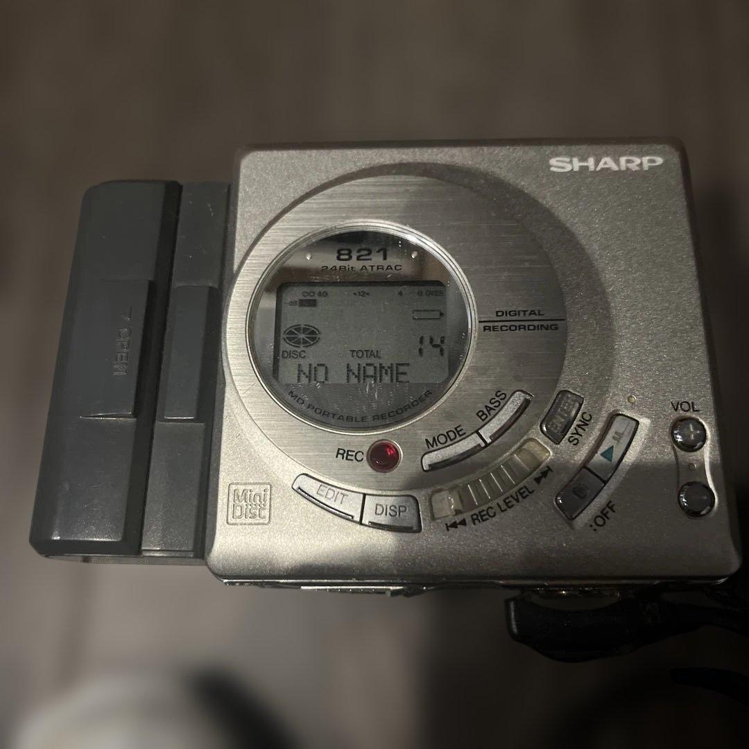 SHARP MDプレーヤー MD-MT821-S 再生のみ可　ほぼジャンク