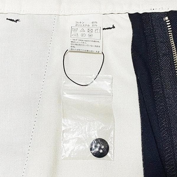 美品 COOTIE RAZA 1 TUCK トラウザーズ ネイビー L ワイド