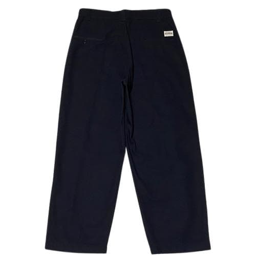 美品 COOTIE RAZA 1 TUCK トラウザーズ ネイビー L ワイド