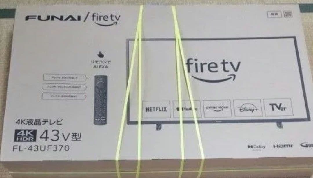 fire tv搭載 4K液晶テレビ FL-43UF370 新品未使用品