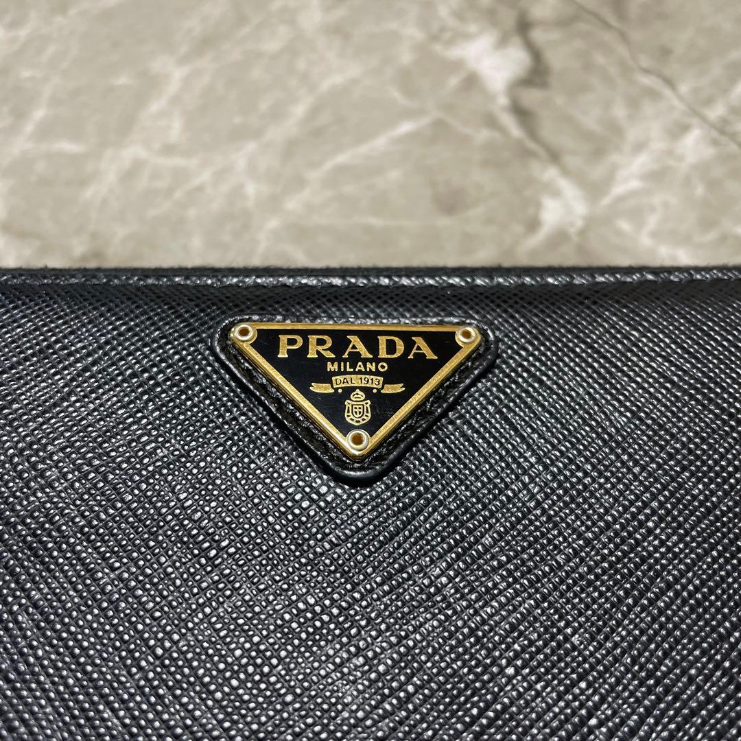 小物 PRADA 1ML506 SAFFIANO TRIANG NERO