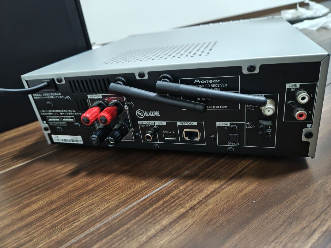 Pioneer ミニコンポ シルバー HM76