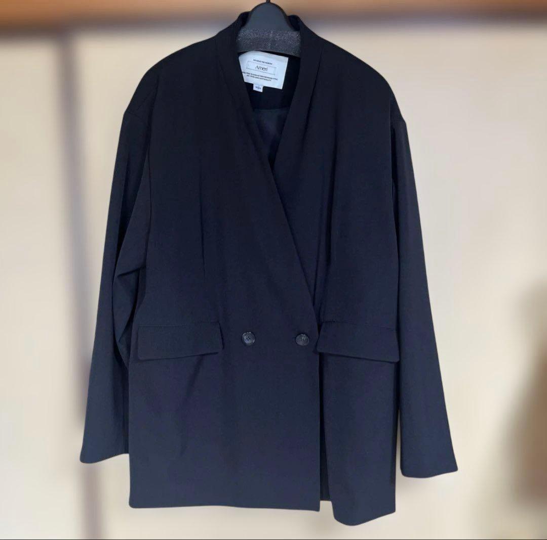 ジャケット・アウター AMERI VINTAGE SMOKE FLOWER SCARF JACKET