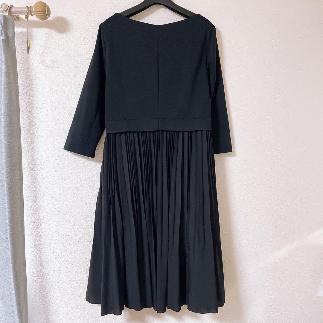 新品タグ付き✨️組曲 コンビプリーツワンピース 大きいサイズ