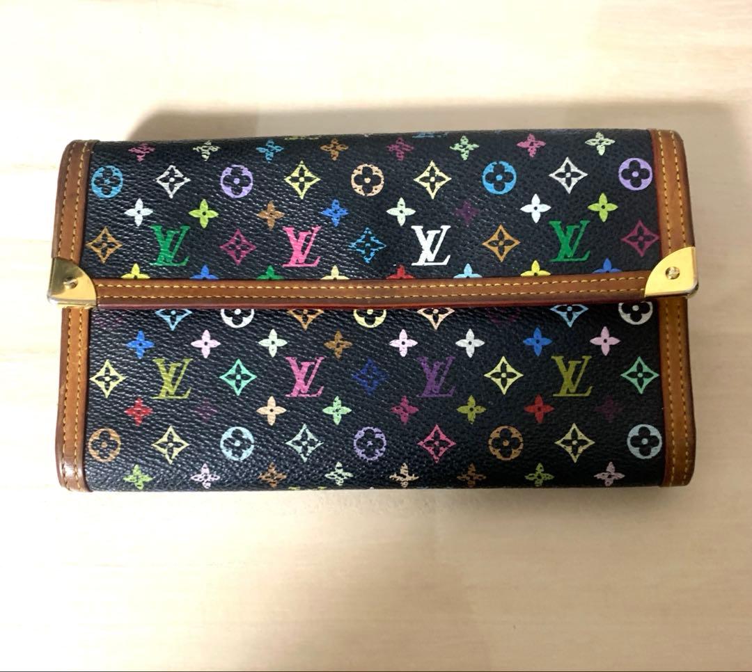 ルイヴィトン 長財布モノグラムマルチカラー インターナショナル 長財布