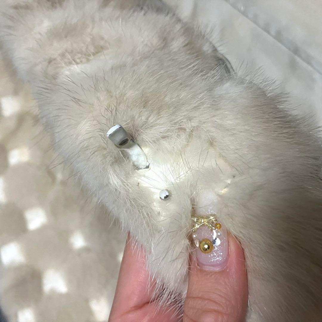 【超高級】三越　150万　ミンク革　毛皮リアルファーコート【希少】