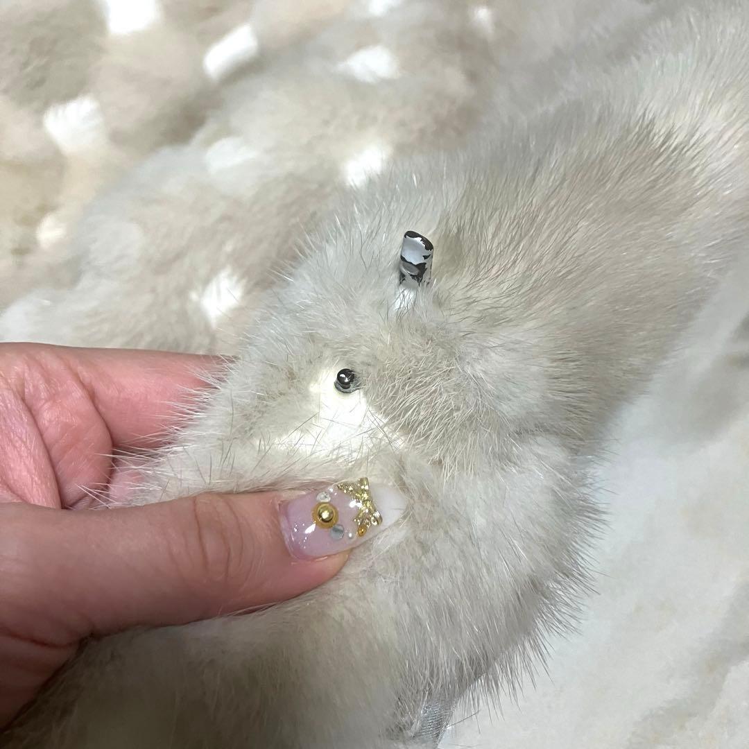 【超高級】三越　150万　ミンク革　毛皮リアルファーコート【希少】