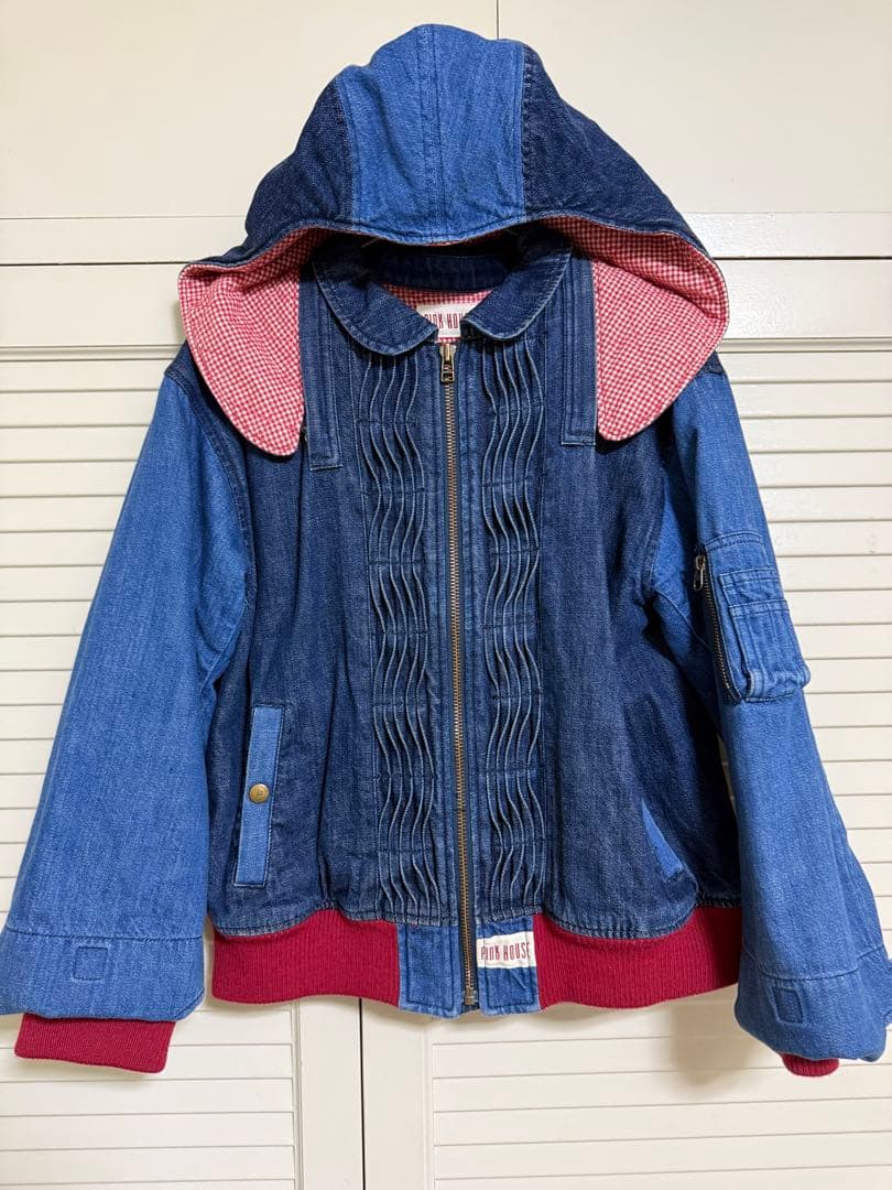 ☆かなり値下げ☆【希少・美品】厚手 秋冬 PINK HOUSE デニム ブルゾン