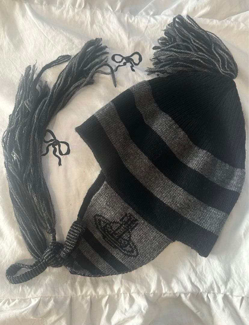 Vivienne Westwood ORB フラップ付ワッチ ニット帽