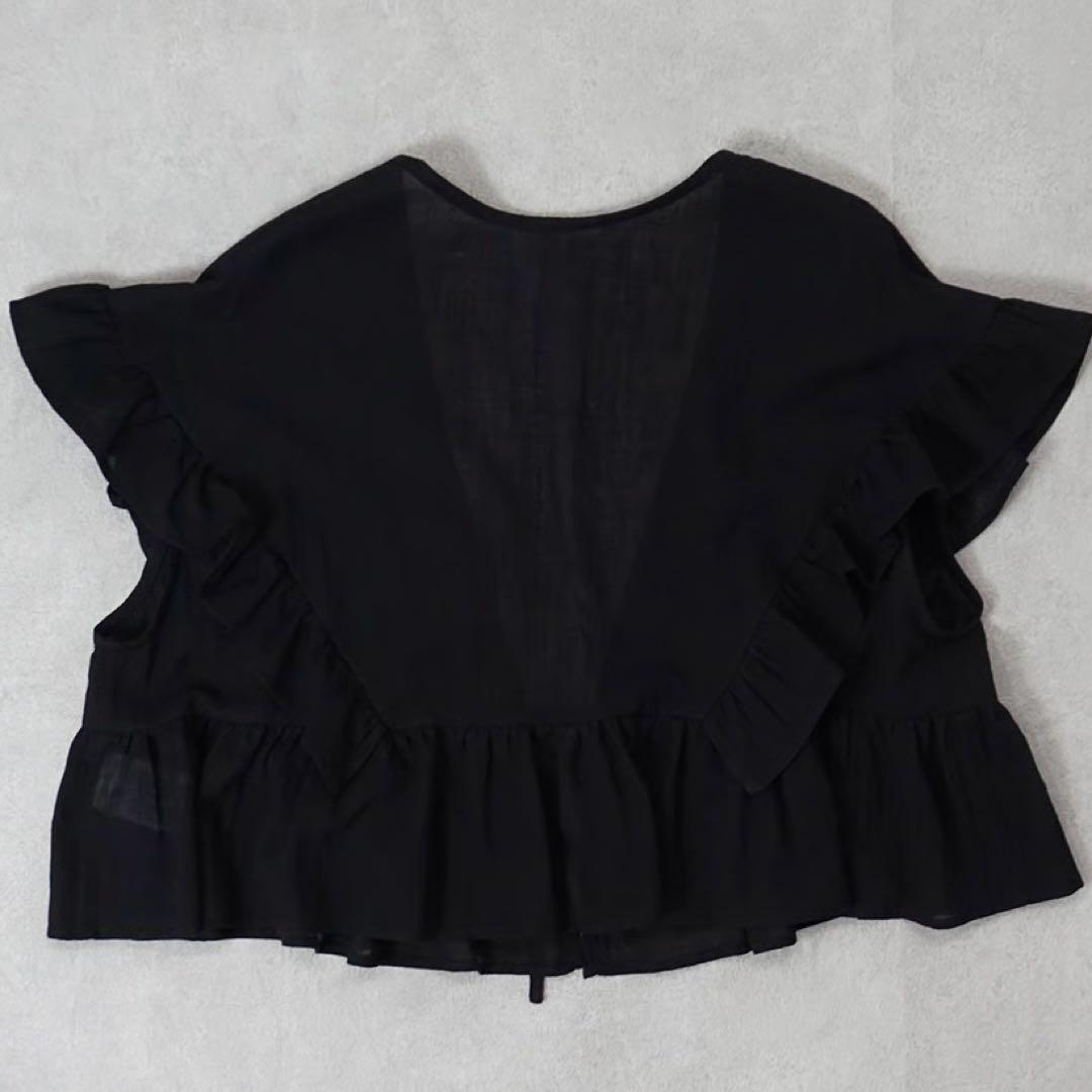 atelier emau アトリエエマウ クリオネフリルベスト ブラック