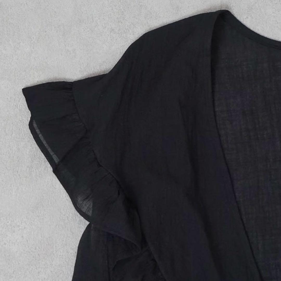 atelier emau アトリエエマウ クリオネフリルベスト ブラック