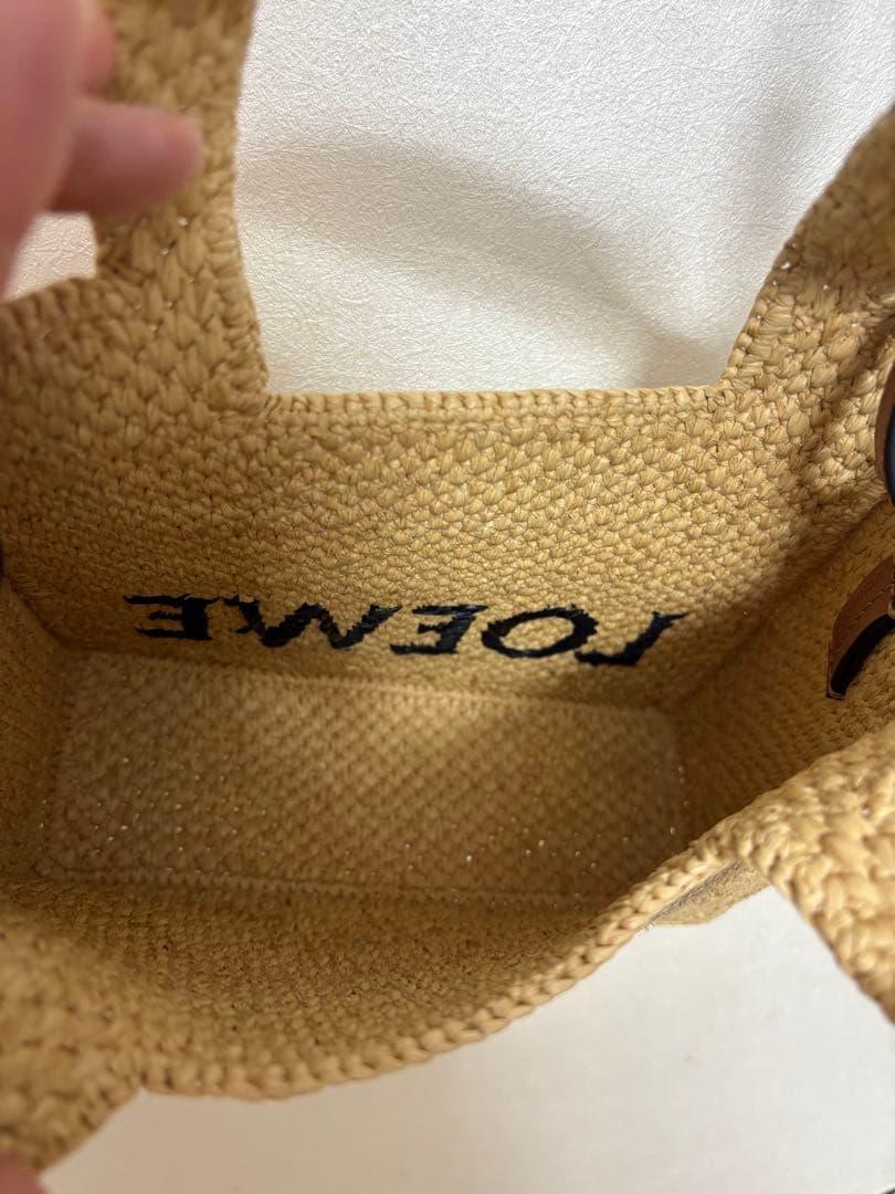 LOEWE かごバッグ ベージュ　フォントトートミニ‼️
