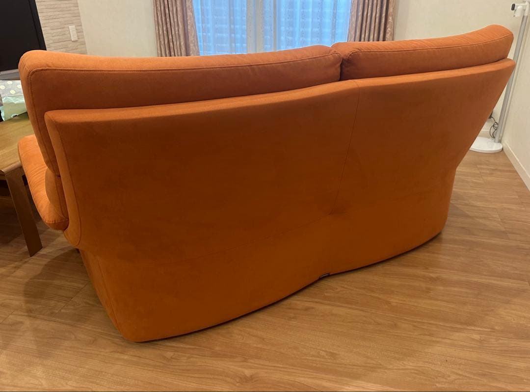 カリモク　2.5人掛ソファ　ハイバック