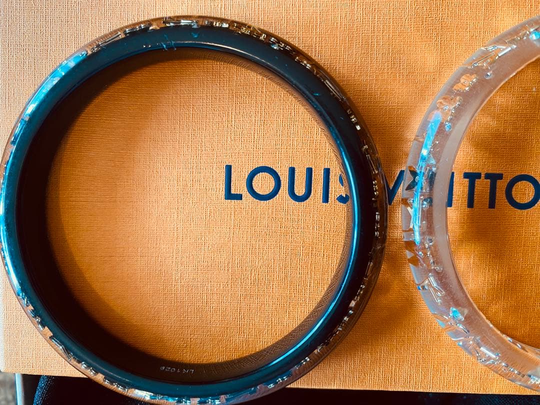 Louis Vuitton バングル クリア・ブラック 2個セット