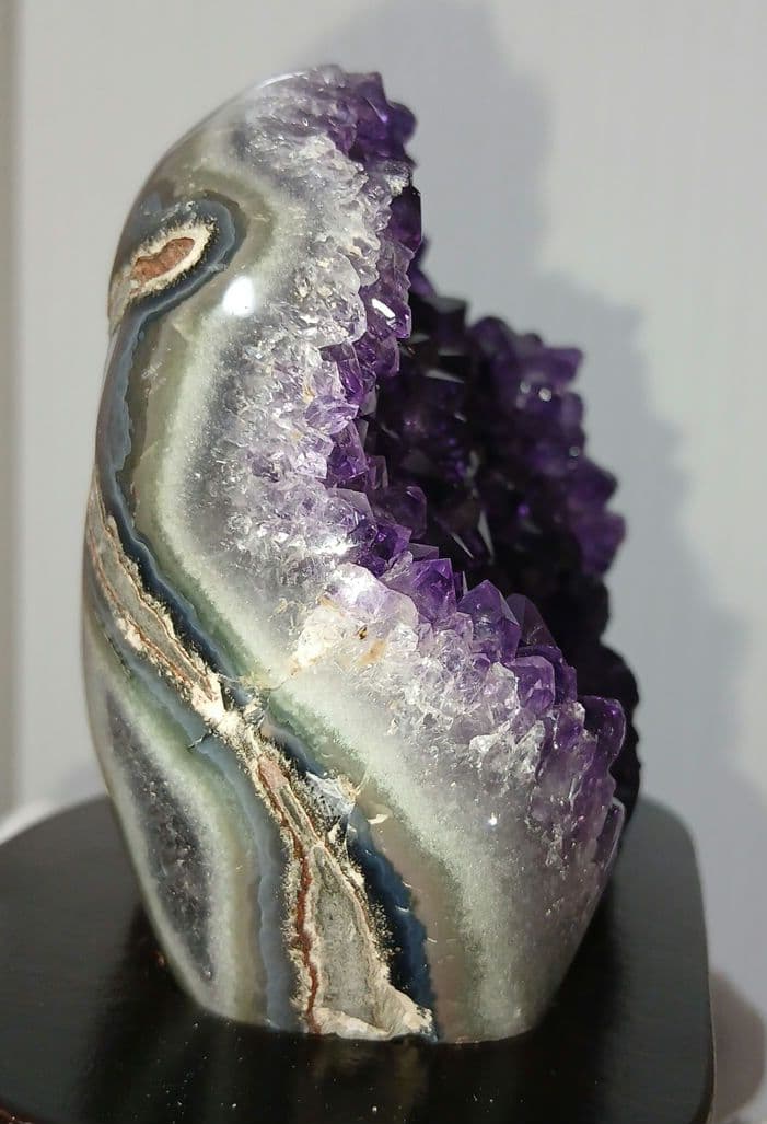 高品質　ウルグアイ産　天然　アメジスト ドーム 原石　天然石　紫水晶　クラスター