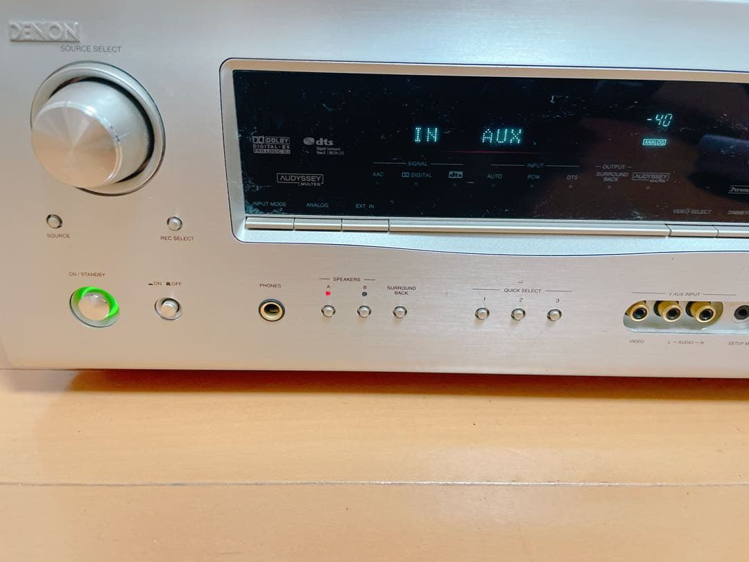 〈希少〉 DENON デノン AVアンプ シルバー AVC-1508【動作OK】