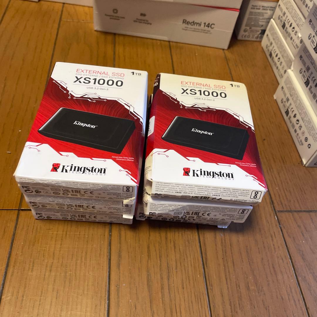 Kingston XS1000 外付けSSD 1TB 6個セット