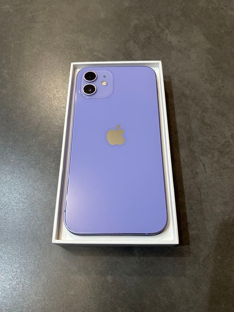 Apple iPhone 12 パープル　64GB（SIMフリー）箱付き【美品】