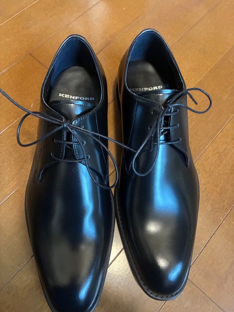 KENFORD ブラック レザードレスシューズ