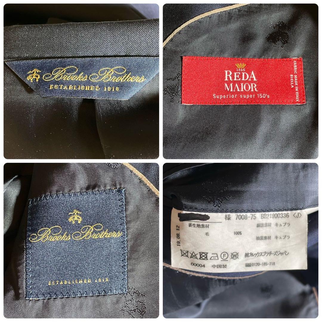 ブルックスブラザーズ×REDA　スーツ　セットアップ　ネイビー　super150