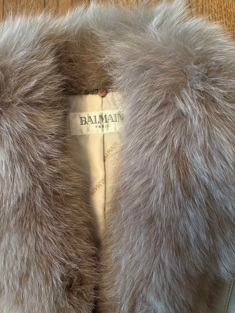 ファー付き羊革ジャケット