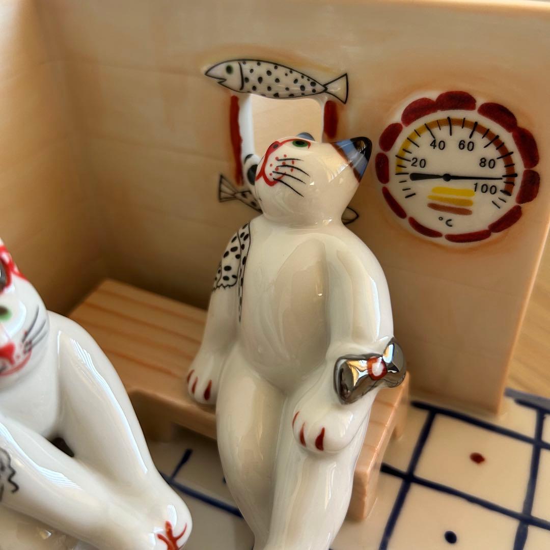 【スプーン補修跡あり】Villeroy&Boch ビレロイボッホ　サウナ　猫