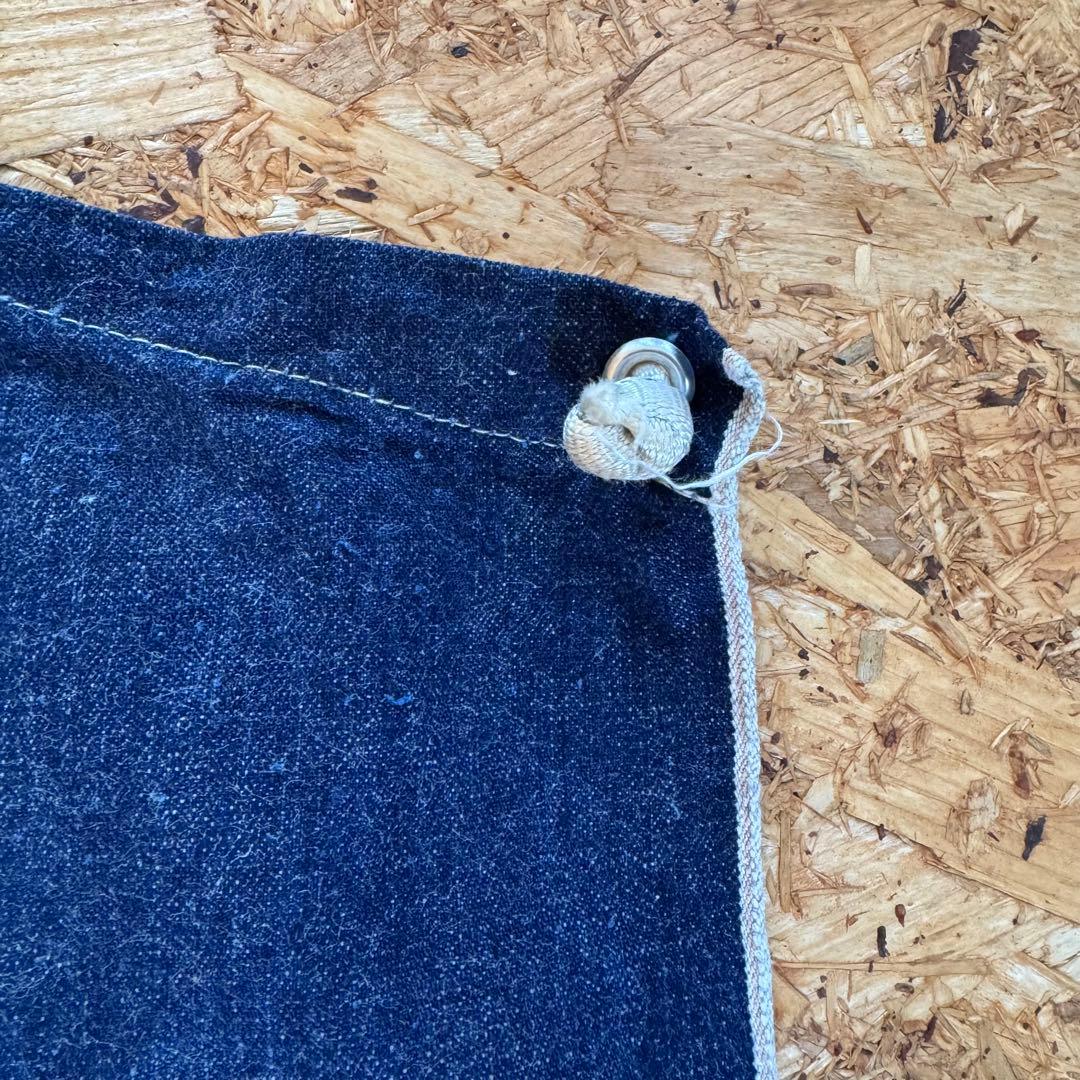 50s HERCULES ビンテージデニムエプロン　ヘラクレス　濃紺　ミミ付き