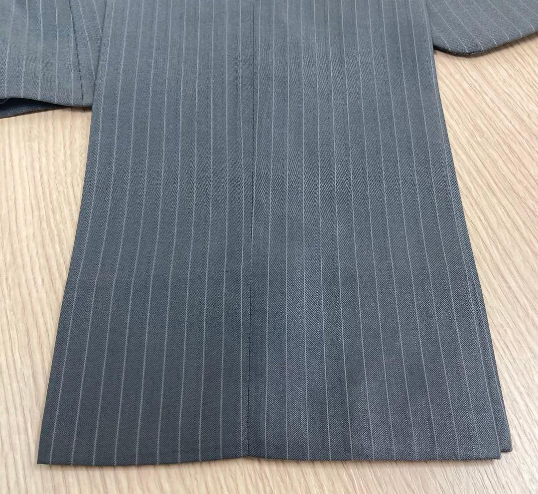TAKEO KIKUCHI グレー ストライプ ビジネススーツ⑥◇