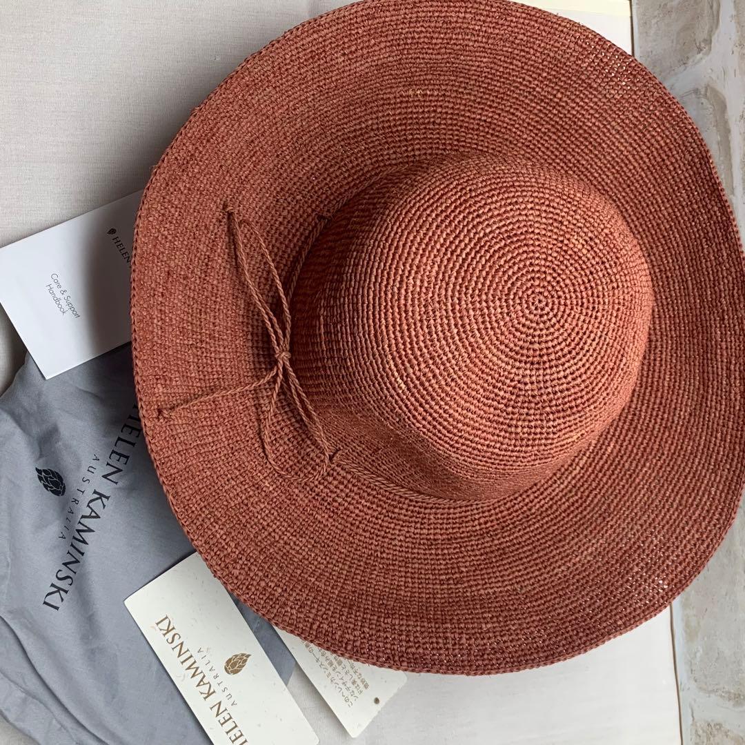 未使用　ヘレンカミンスキー 麦わら帽子　ラフィアハット プロバンス12