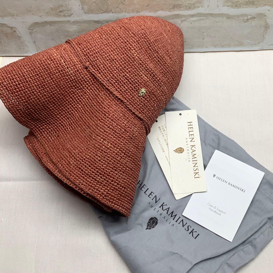 未使用　ヘレンカミンスキー 麦わら帽子　ラフィアハット プロバンス12