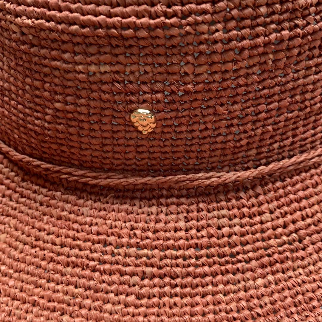 未使用　ヘレンカミンスキー 麦わら帽子　ラフィアハット プロバンス12